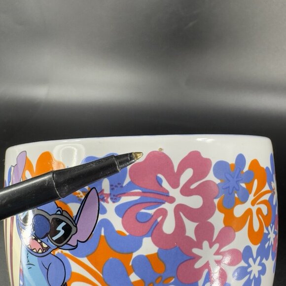 Lilo and Stitch Floral Style Ceramic Soup Mug Ceramic Coffee Mug Cup Large 24oz - Picture 7 of 13